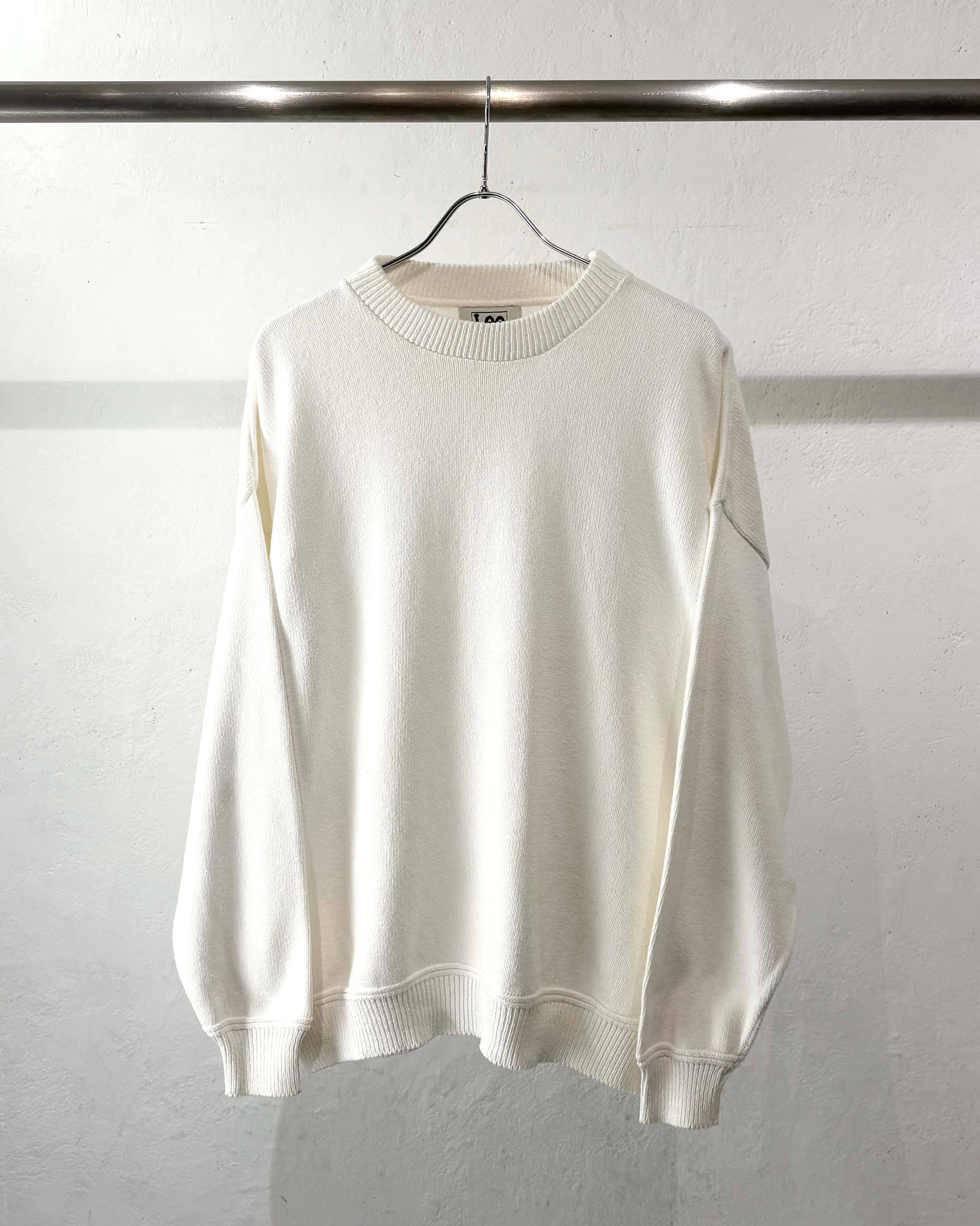 90s Lee Plain Cotton Crew Knit USA製