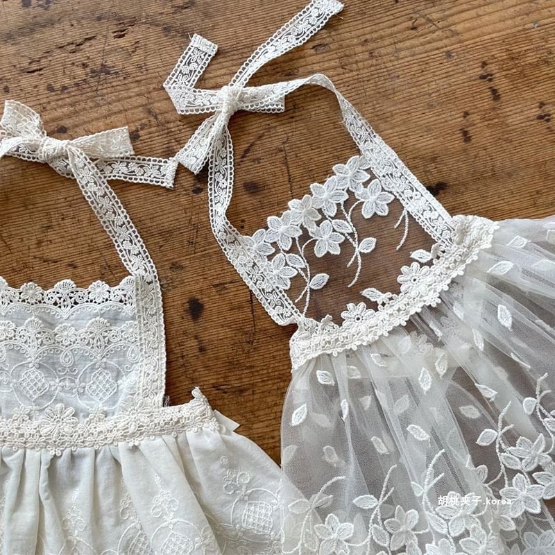 発注】アンティークレースエプロンワンピース[WP25] | FAPy baby