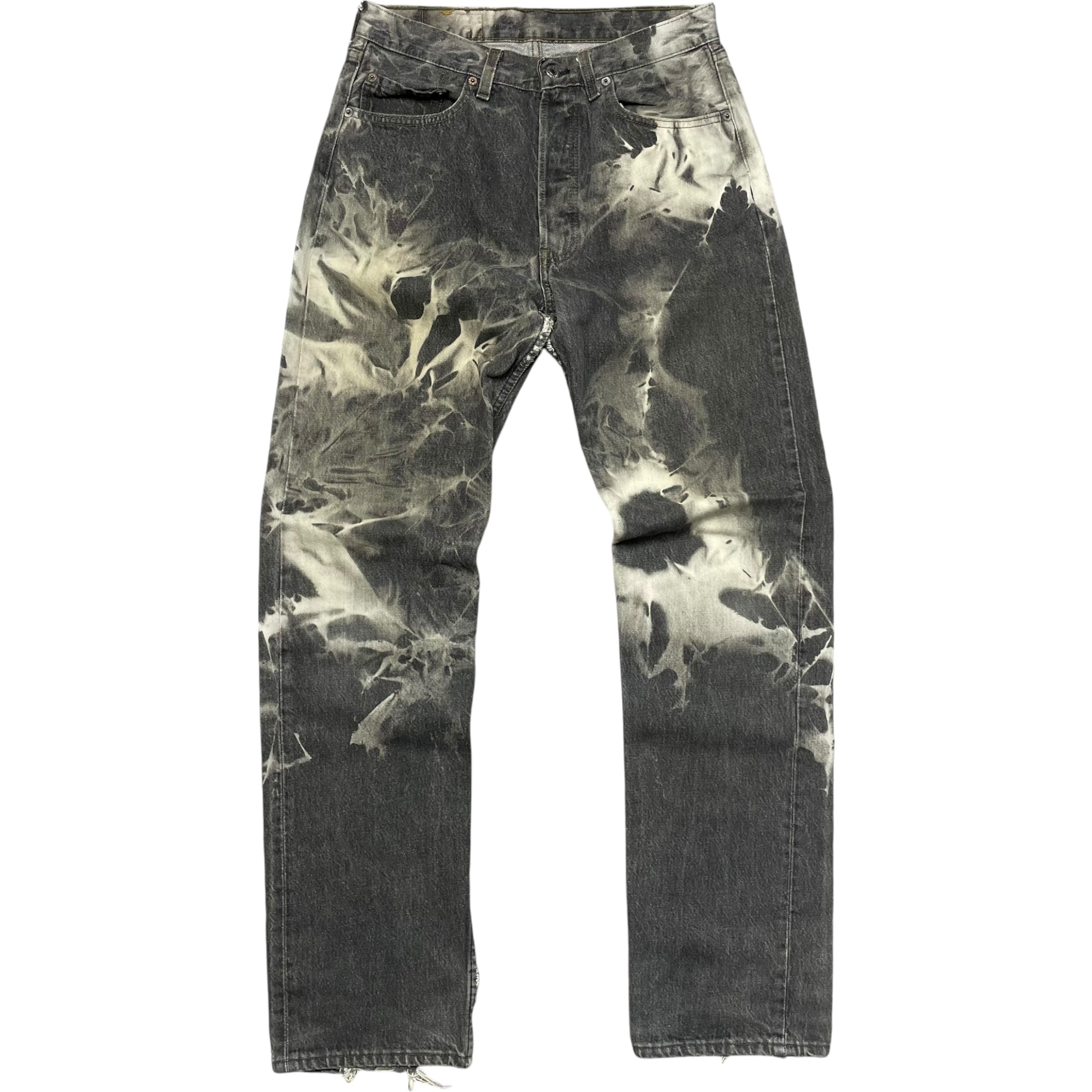 《実寸W31L34》Levi's リーバイス 501 先染め ブラックデニム 90年代 vintage USA製 no.4393