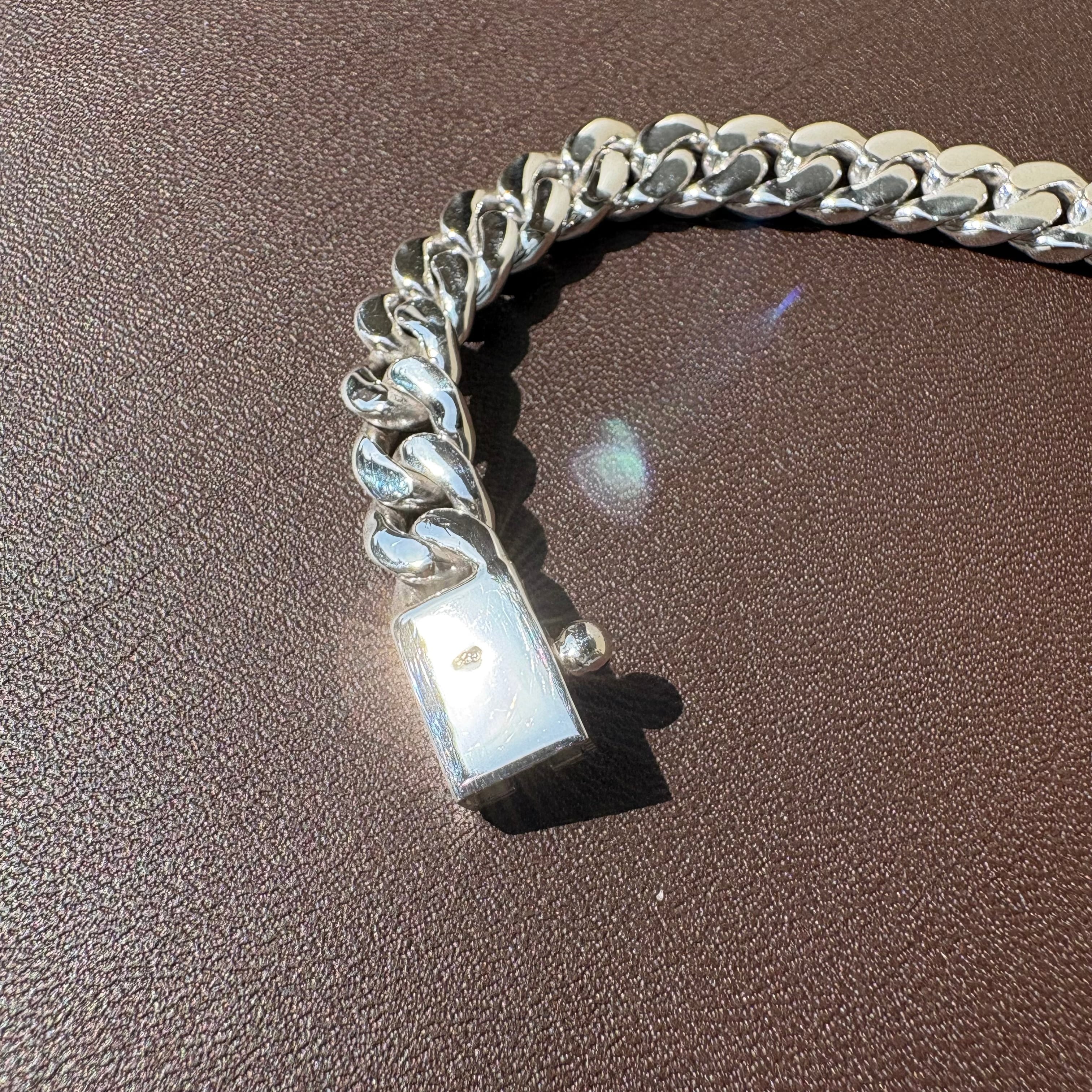 Silver925 喜平ブレスレット 約30g 幅8.1mm 17cm メンズ シルバー925