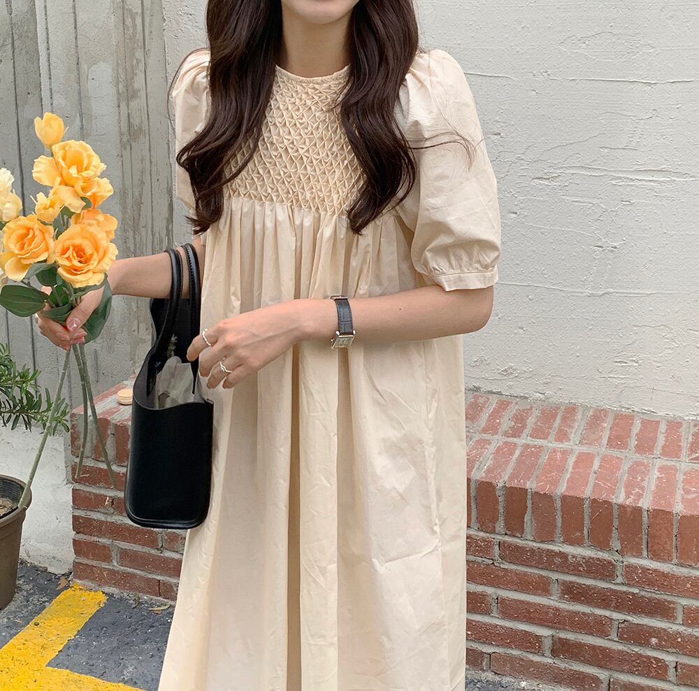 スタイルルーズ薄手スカート サマーラウンドネックドレス 夏物 Oネック ビッグFスモールZ韓国32697861482