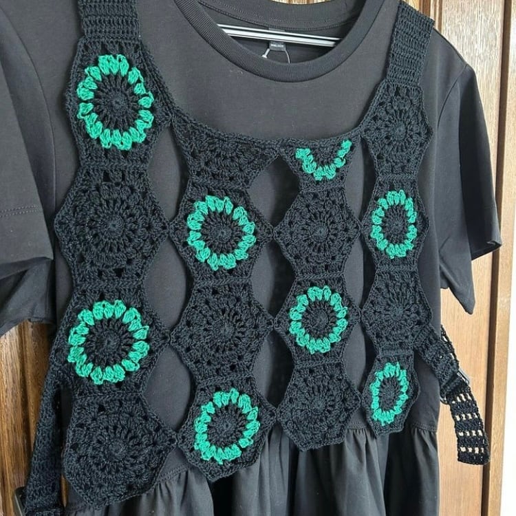 かぎ針編みキット 六角形モチーフのショートベスト | Knitting