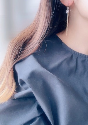 rose amethyst heart combi pierce