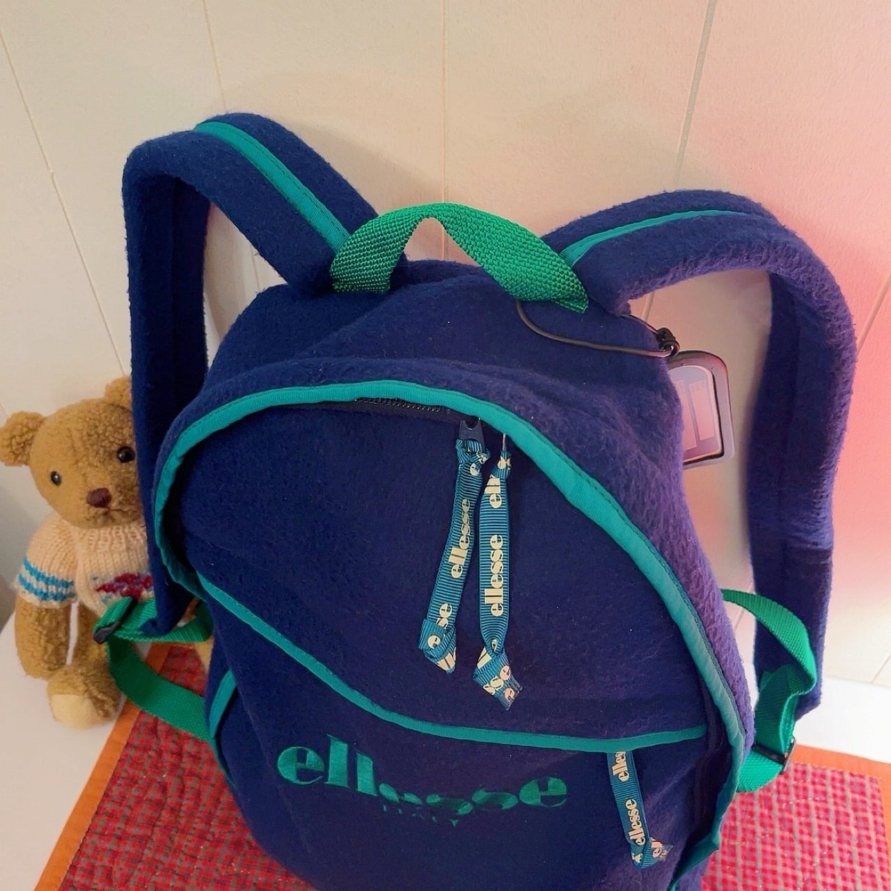 ellesse / navy piping backpack