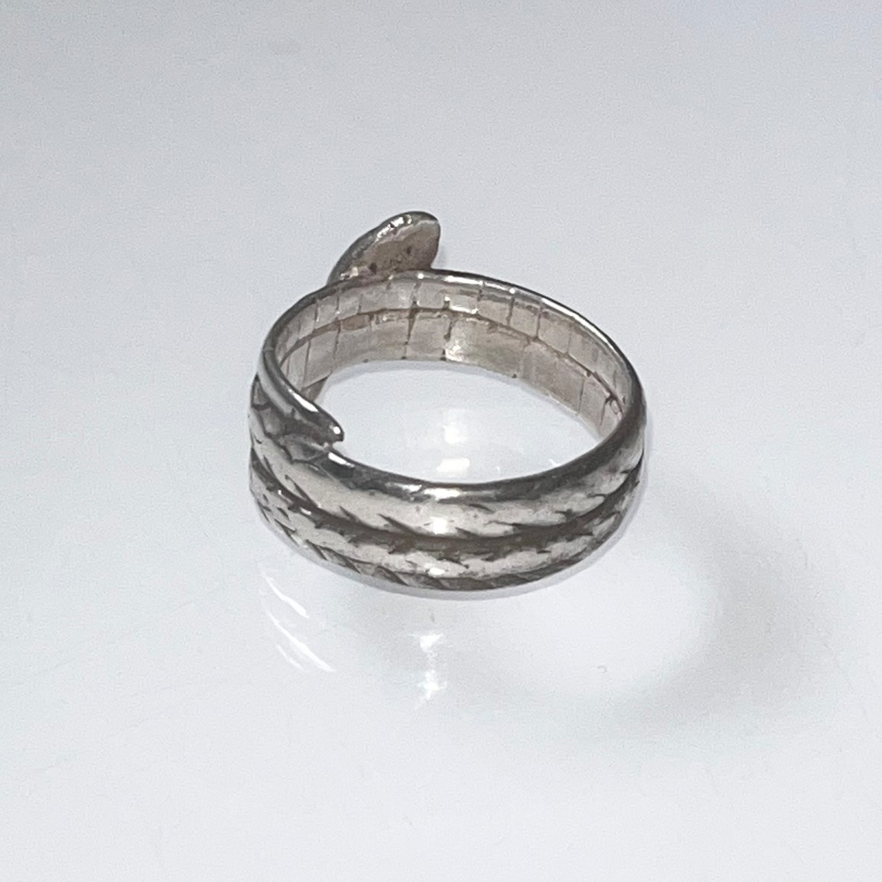 vintage silver snake ring