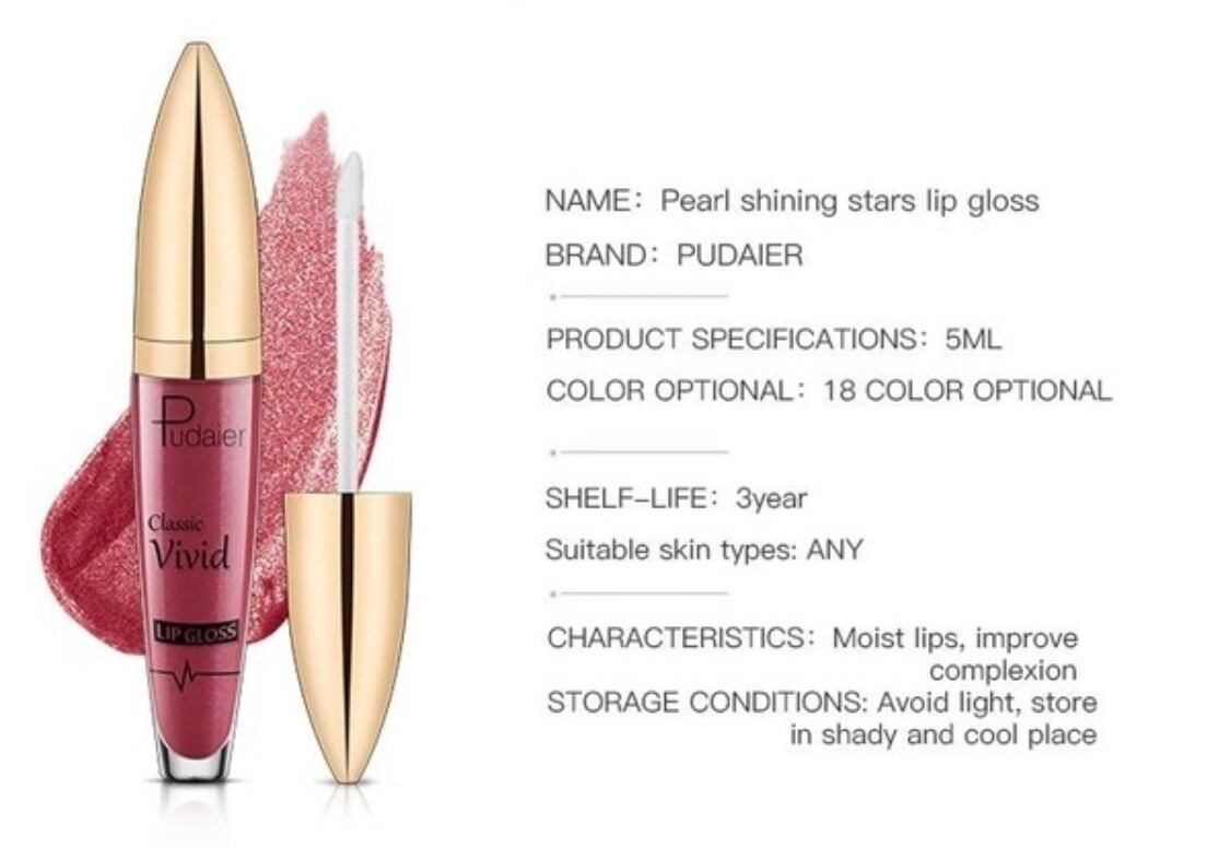 Pudaier マットラメグロス リップグロス #04 赤 レッド 真紅 | jantile