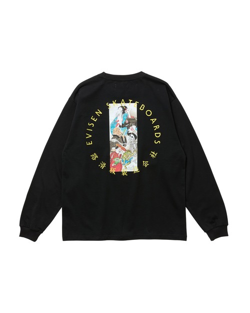 【9月19日(土) 正午12時より販売スタート】 EVISEN HYAKKI YAENZU LS TEE BLACK