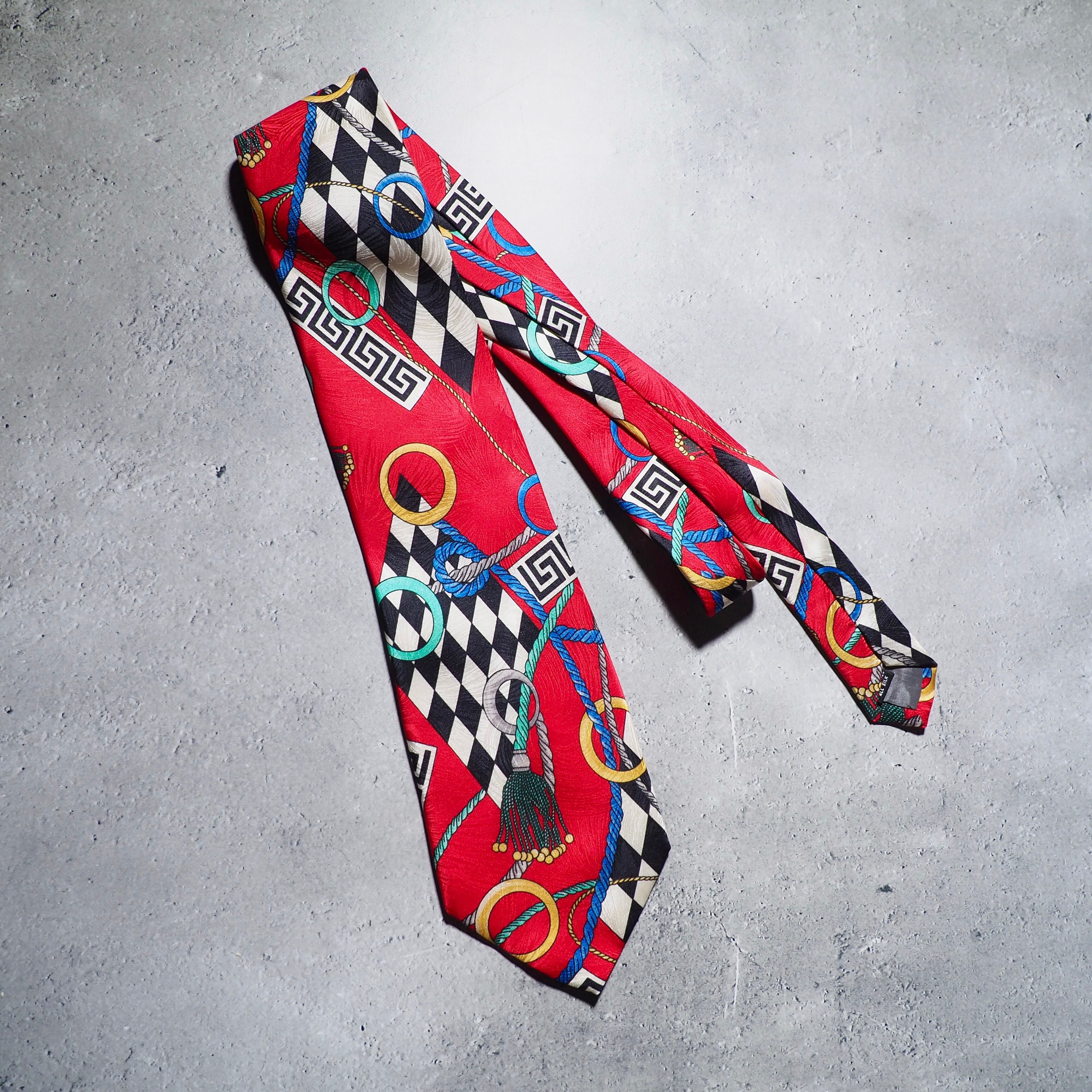 1990s Modern Euro Art vintage silk tie (made in Italy)