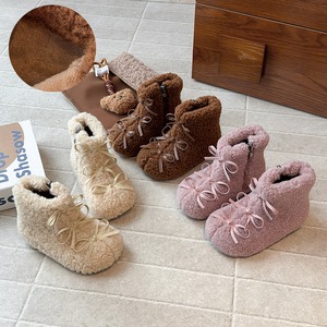 【GOODS】冬作無地可愛いリボン靴