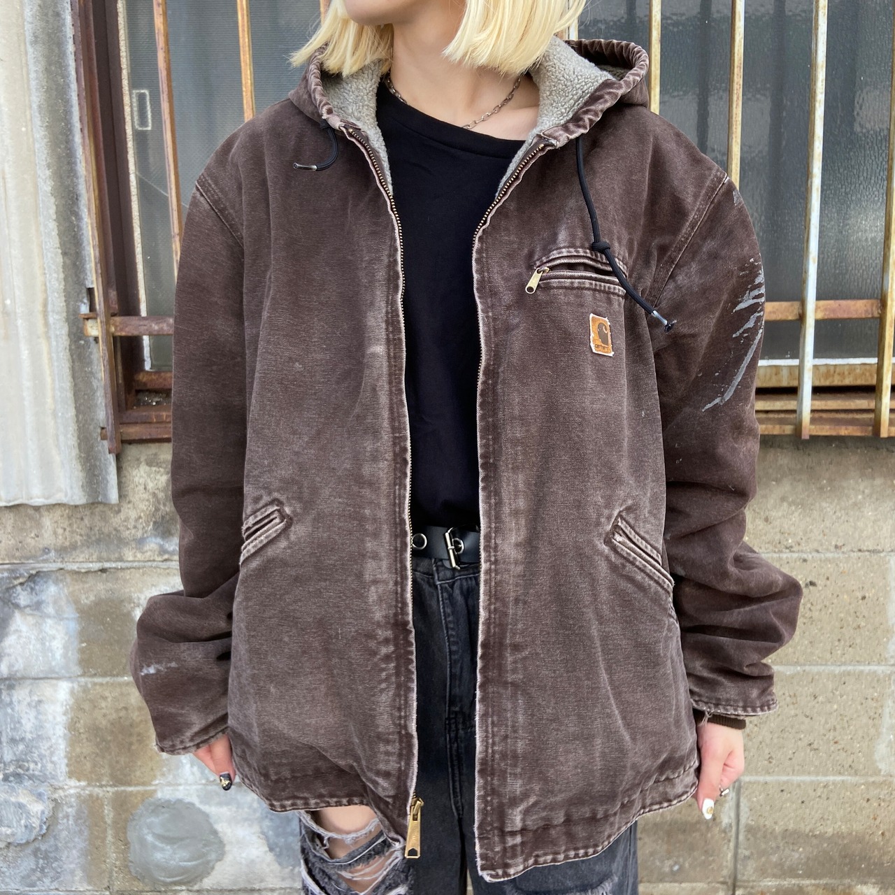 カーハート シエラジャケット ワークジャケット メンズL 古着 