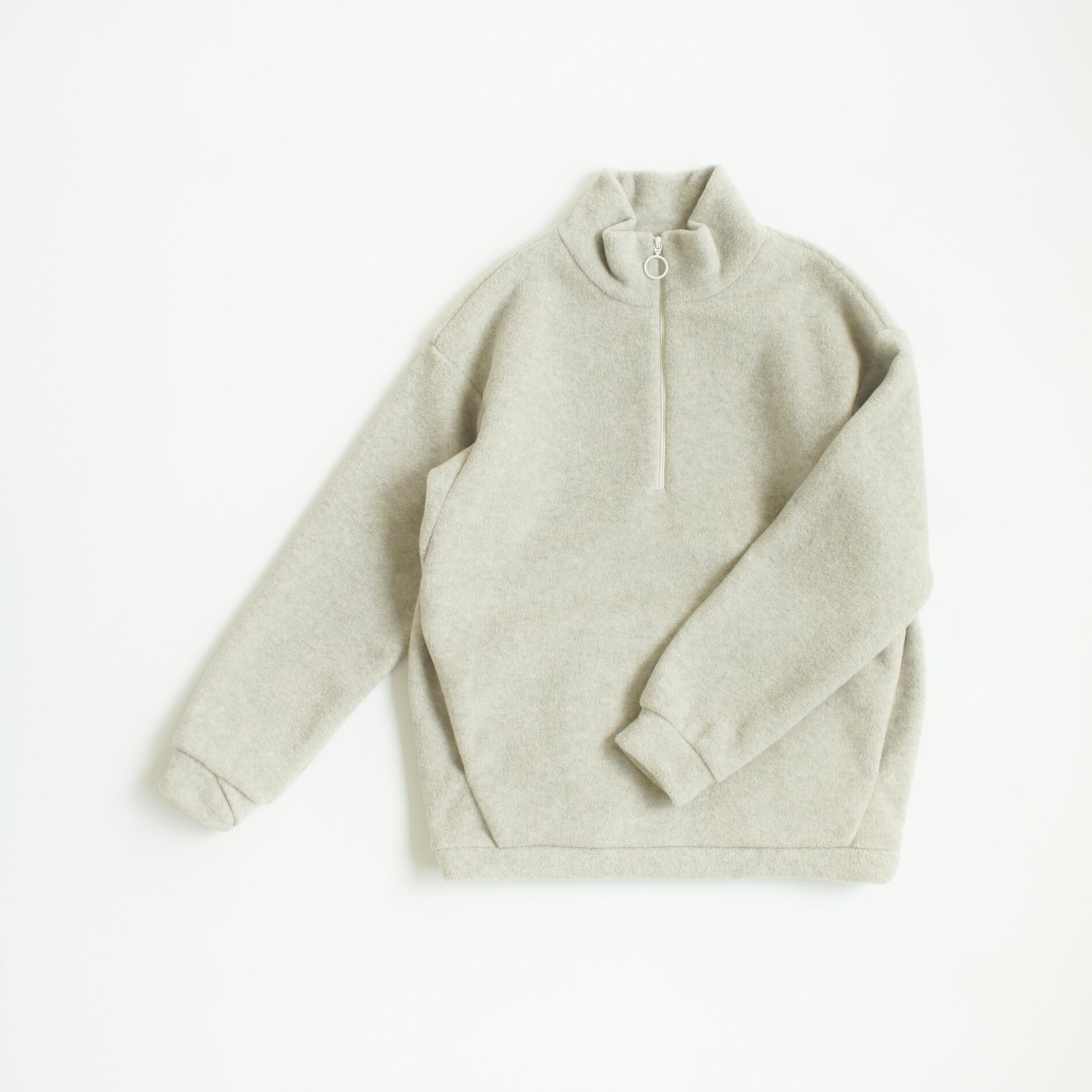 トップス machan 大人 】〈 MOUN TEN. 25AW 〉 melange fleece half zip 