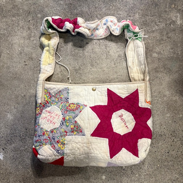 Antique  Patchwork Quilt Bag  ② (STAR)