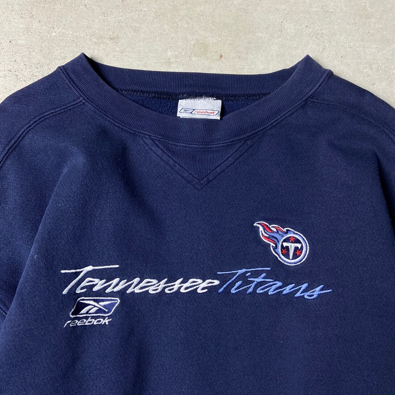 00年代 Reebok リーボック NFL TENNESSEE TITANS チームロゴ刺繍 ...