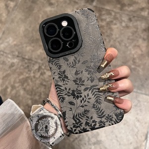 ボタニカル柄iPhoneケース W10264