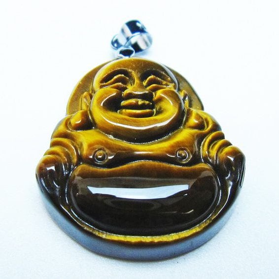 イエロータイガーアイ ペンダント 布袋様 タイガーアイ 一点物 メール便可 [M便 1/20] 112-11451