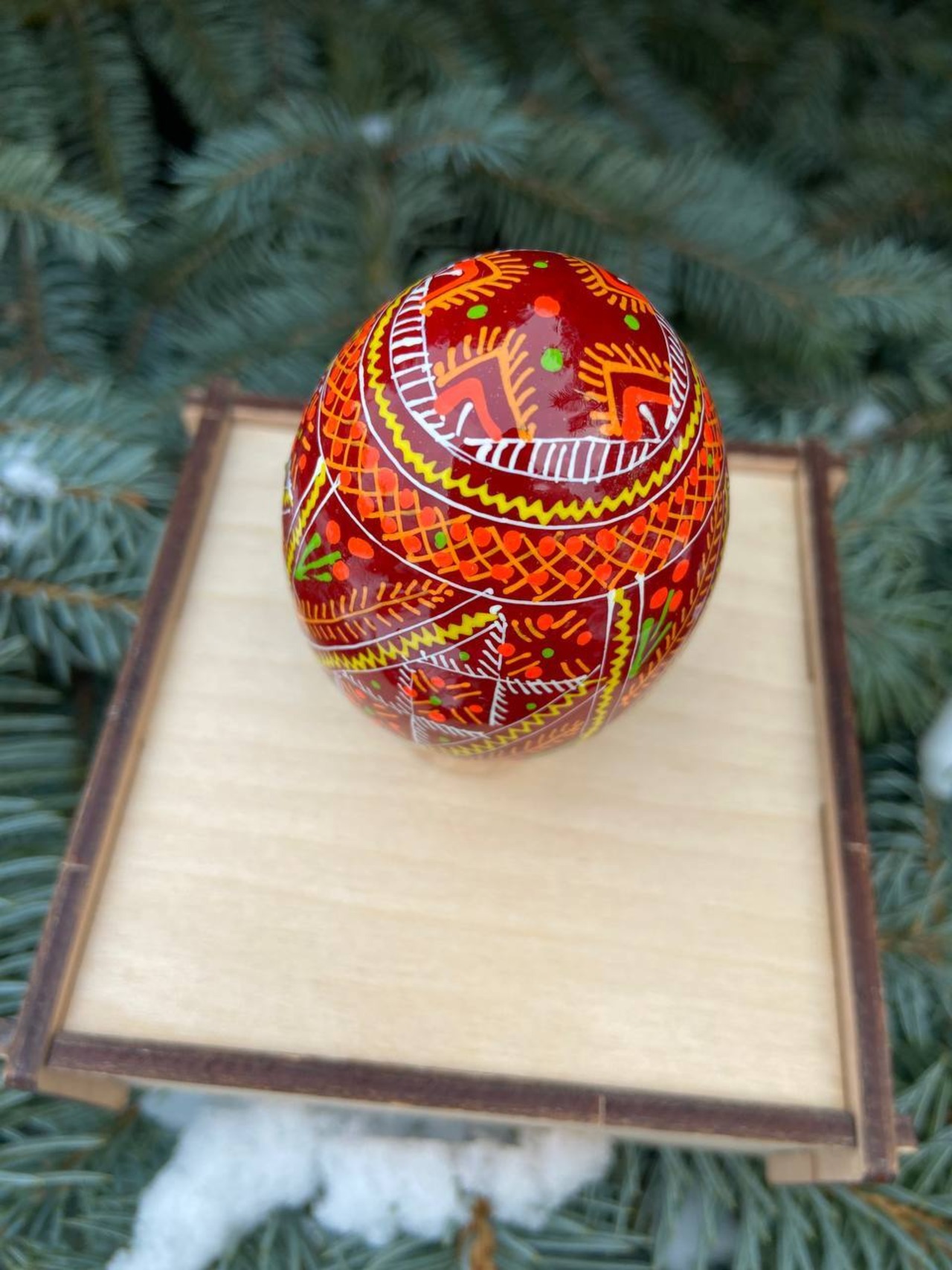 装飾用プィサンカ（イースターエッグ）with stand　コロミヤ博物館モデル - 3