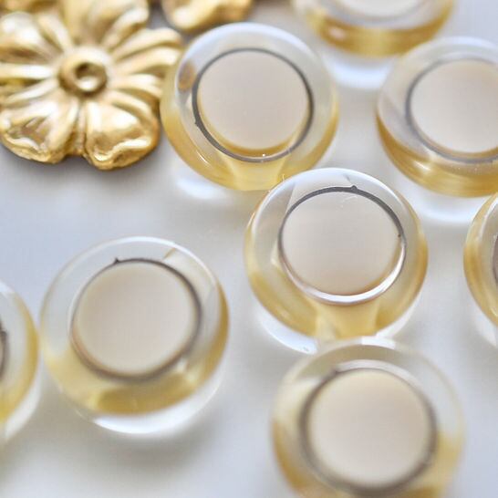 シルバーリング×クリアライトベージュ 13㎜