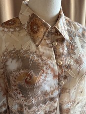 abstract pattern sheer long shirt-5177-8