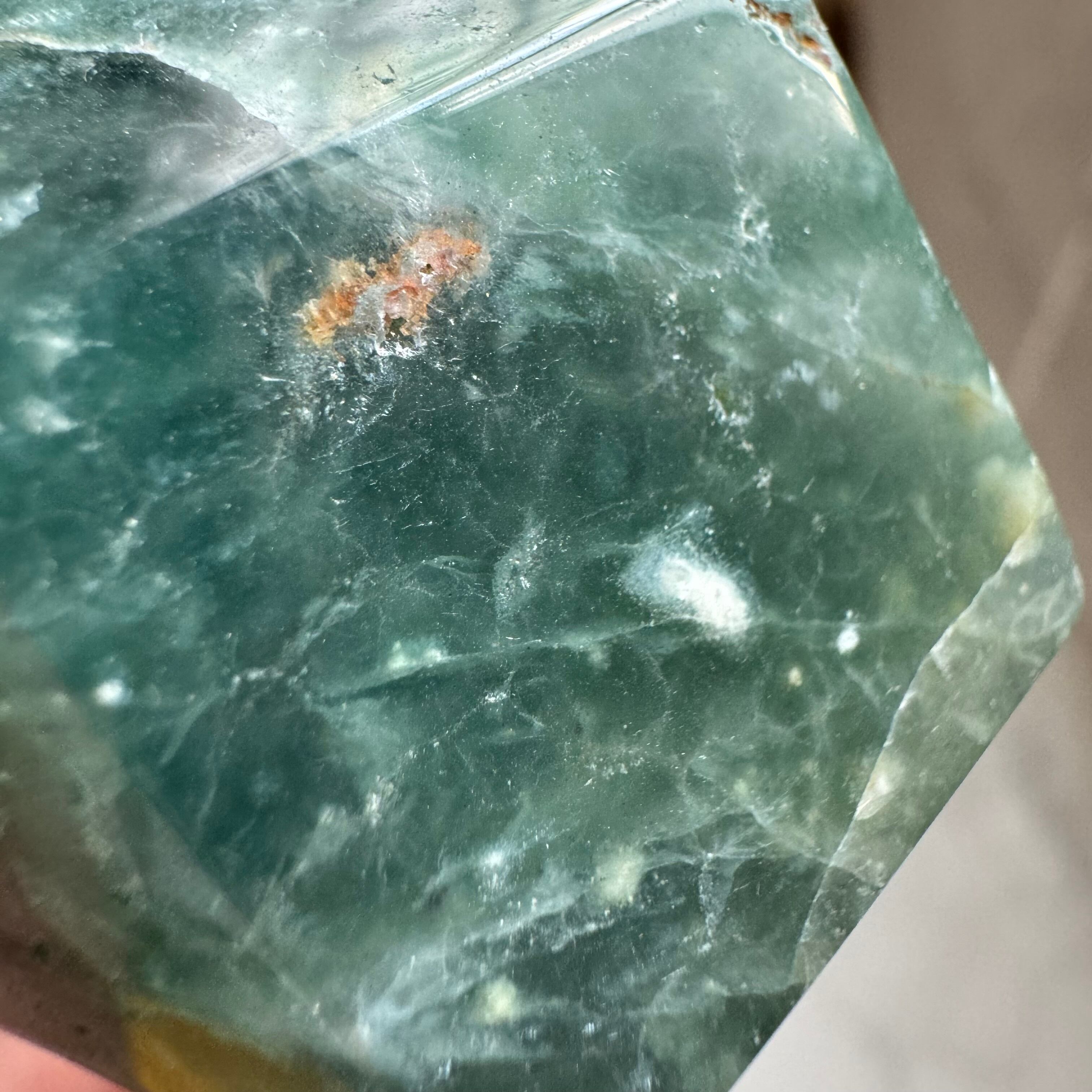 オーシャンジャスパー14面体＊フリーフォーム＊231224＊天然石