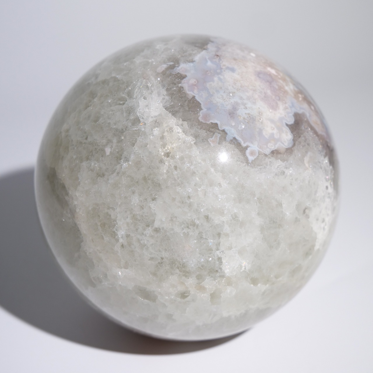 グリーンクォーツ フラワーアゲート / スフィア【φ9.3cm】