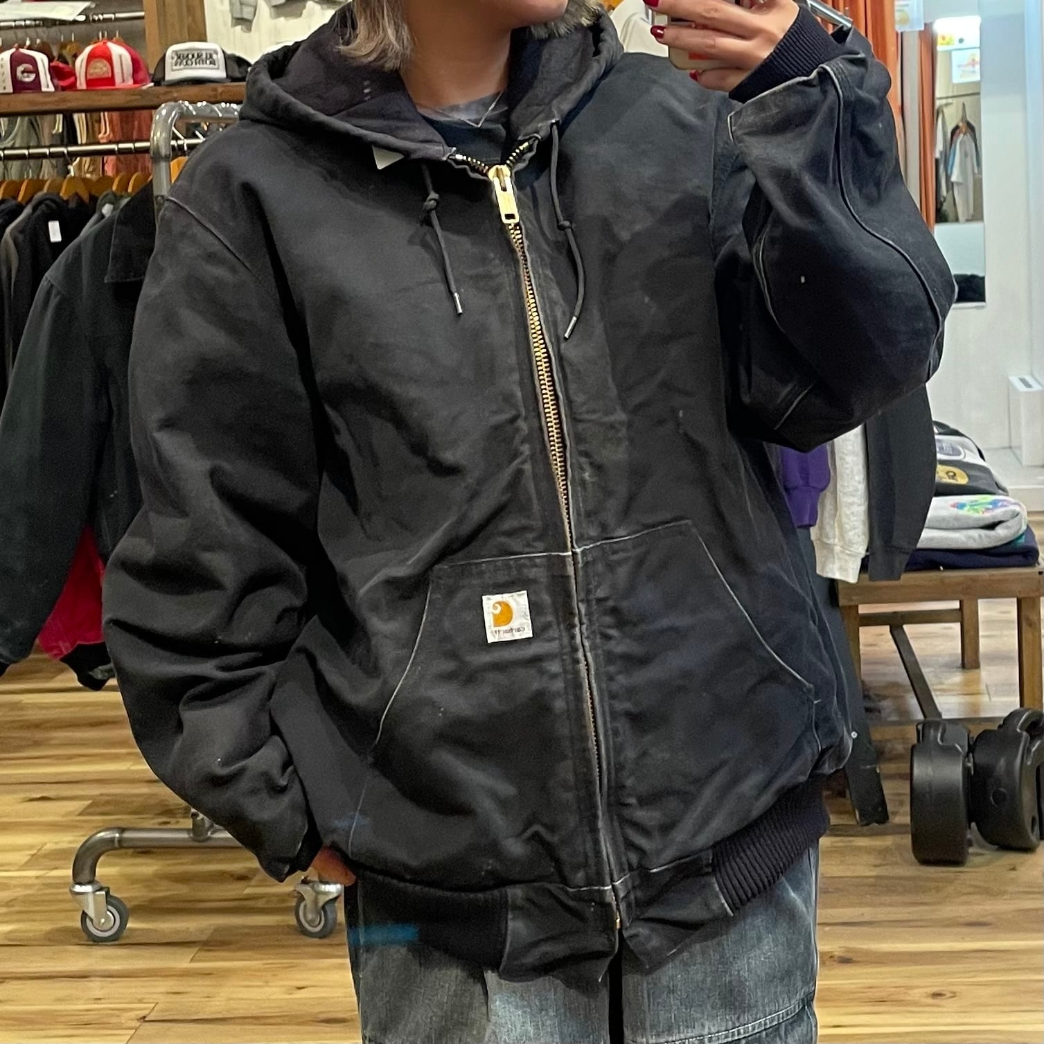 ジャケット・アウター CARHARTT ACTIVE JACKET Carhartt アクティブジャケットデトロイトジャケット黒M