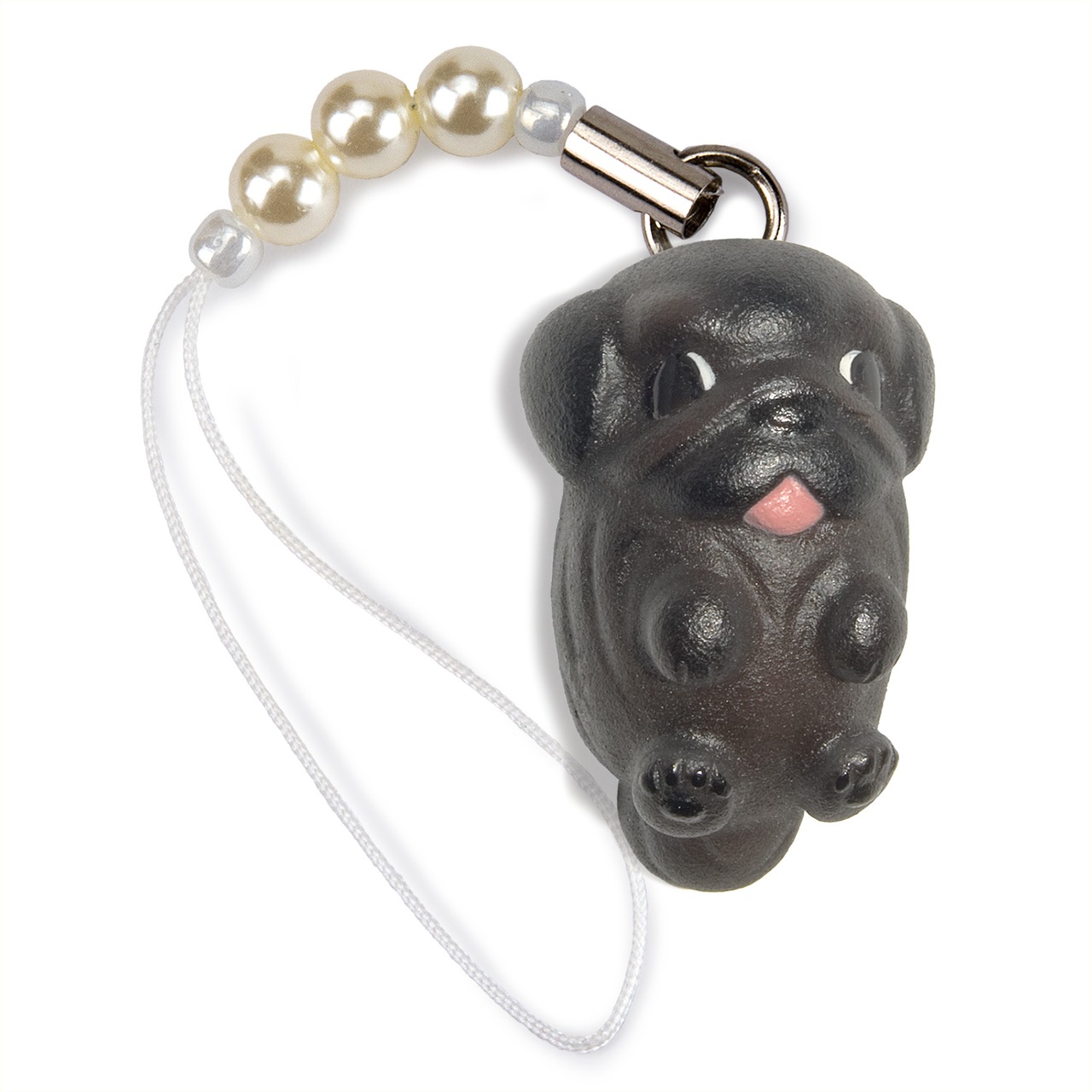 Dog 92 Pekingese ペキニーズ ブラック ビーズ ストラップ DN-2603