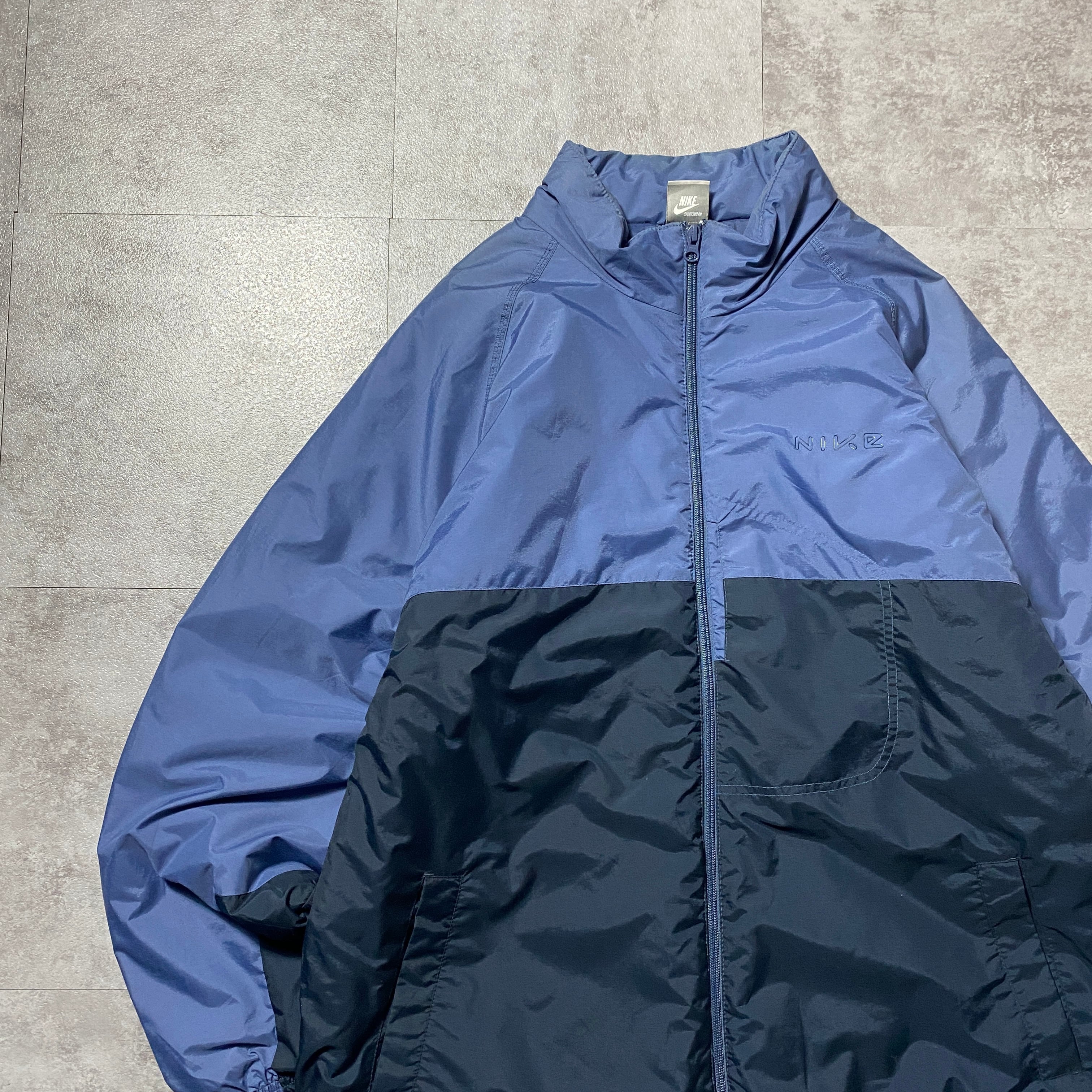 00's NIKE ナイキ ワンポイント ラベルロゴ バイカラー 中綿 ナイロン