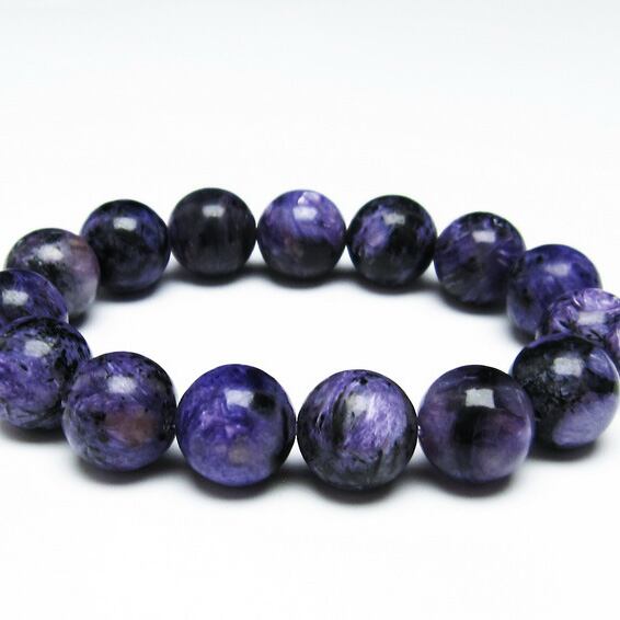 チャロアイト ブレスレット 15mm 一点物 おまかせ便 111-32106