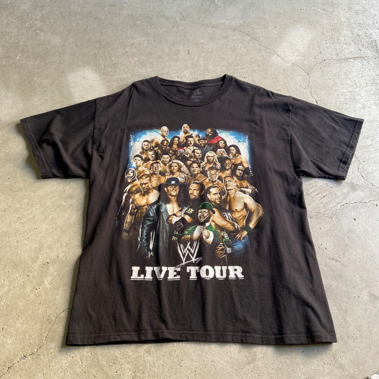 プロレス WWE ”LIVE TOUR” アメリカ テレビ番組 プリントTシャツ 