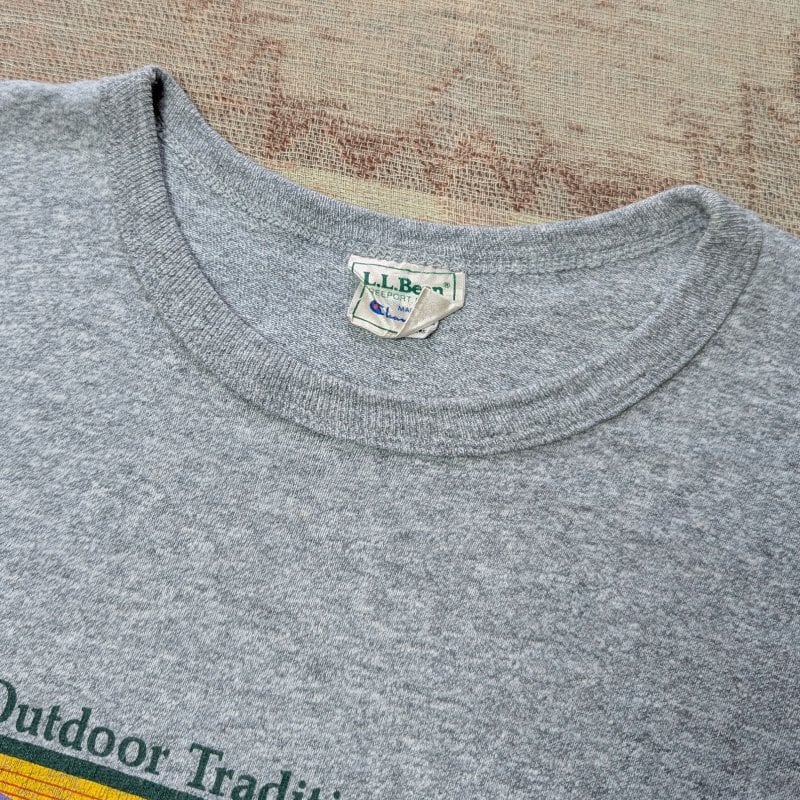 【希少】80s Champion LLBean USA製 88/12 Tシャツ 80s～ L.L.Bean Made by Champion 88/12 Gray Heather T-Shirt (XL