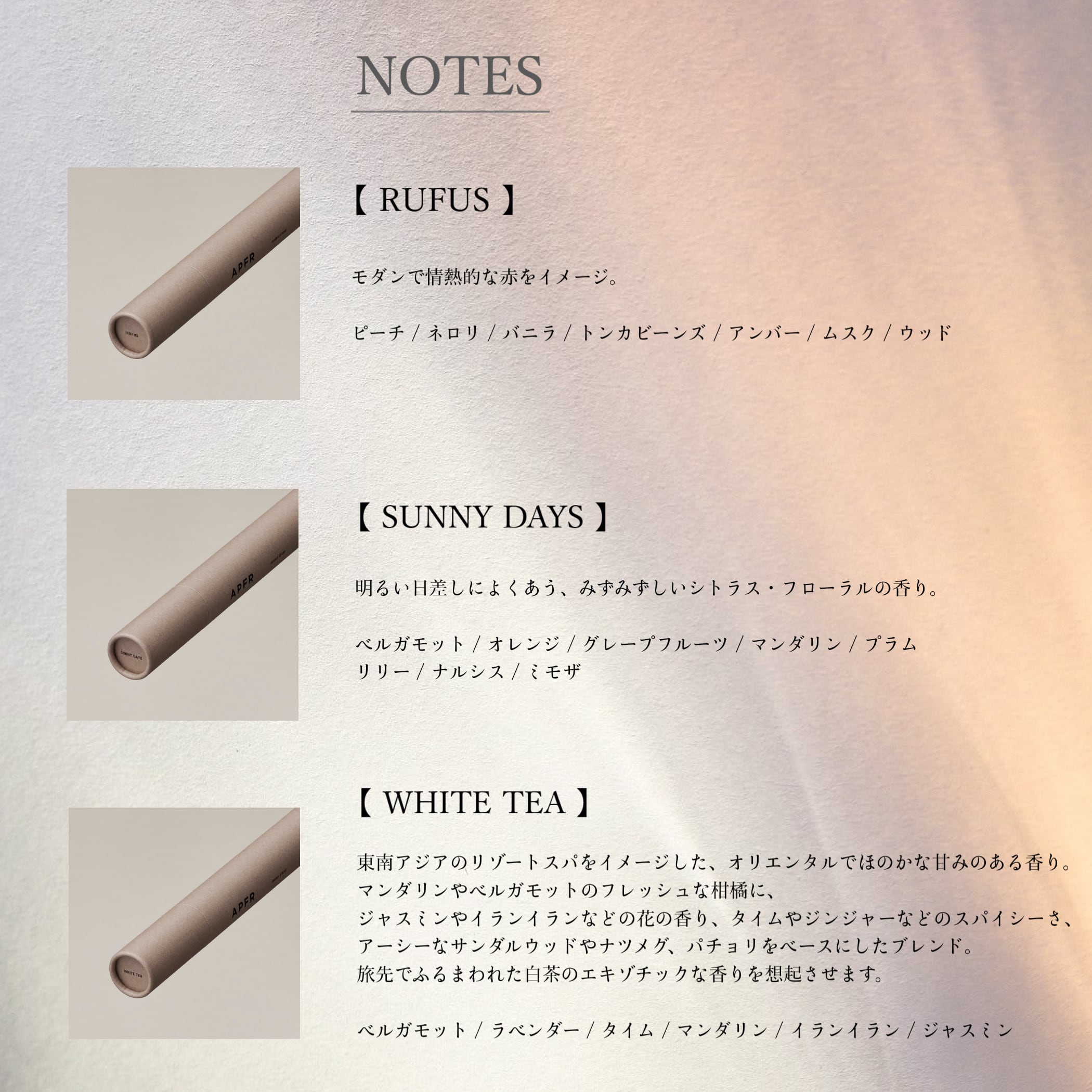 APFR / INCENSE STICKS インセンススティックス | WISE clothing