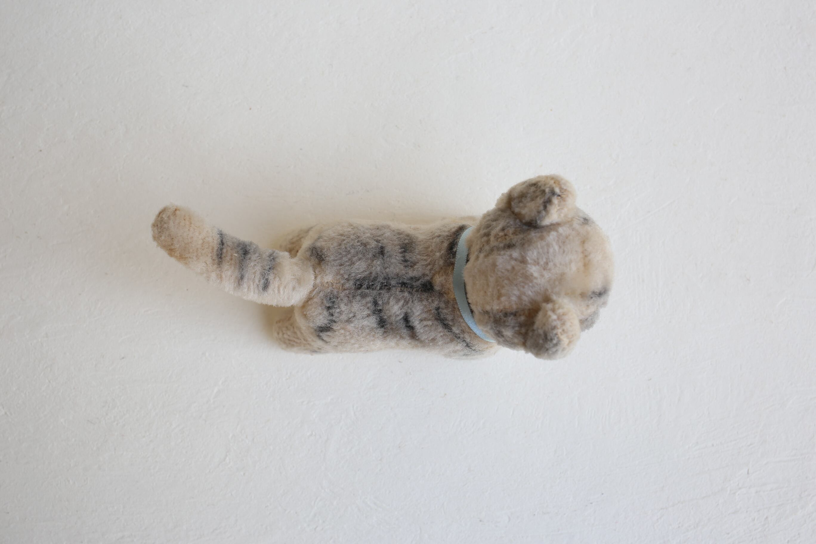 ドイツ アンティーク ヴィンテージ ぬいぐるみ ネコ グレー N-03072