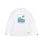 Shoes logo Long-Tshirts:ホワイト