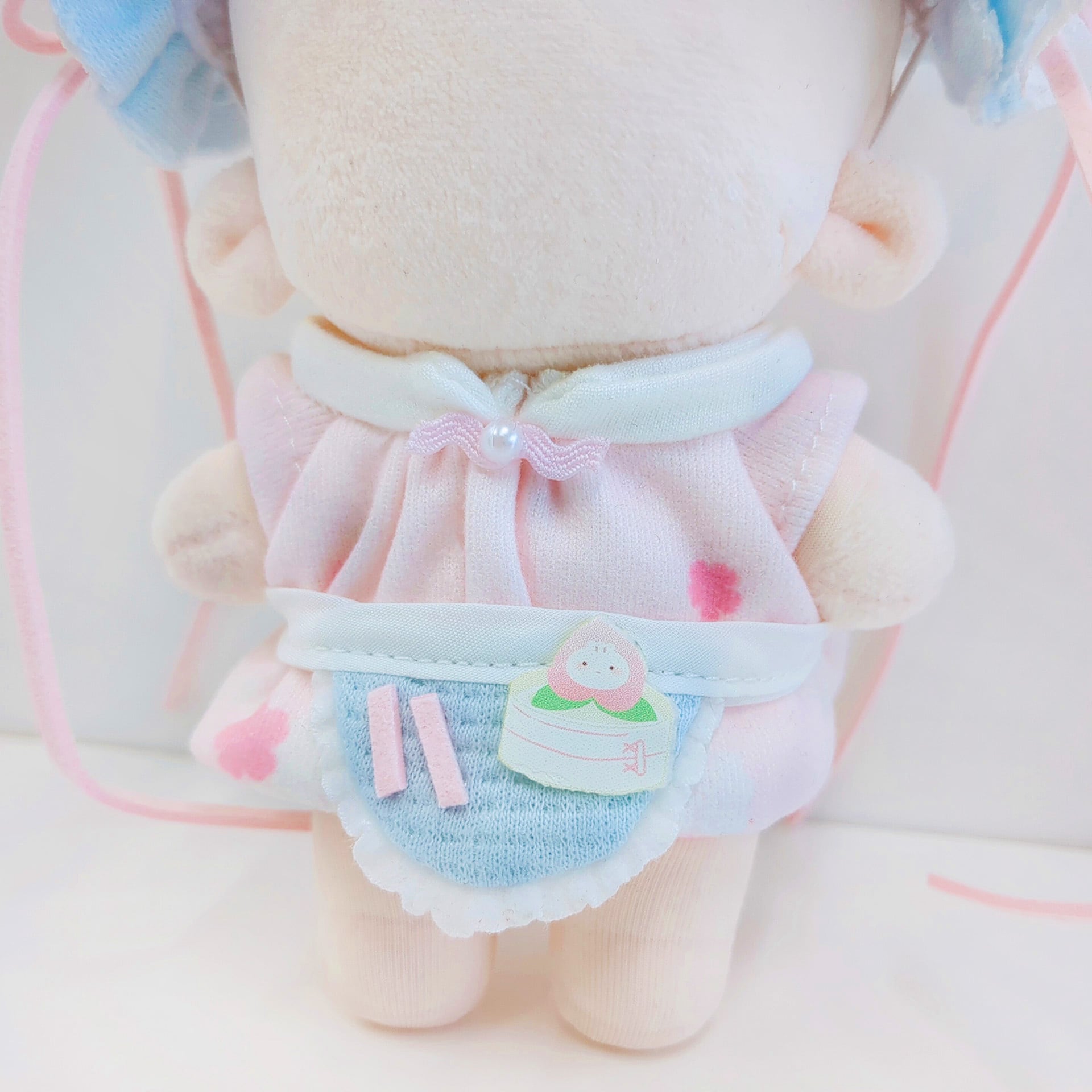 1492【10cm】リボン飾りのお団子チャイナ | Little Closet │ ぬい服