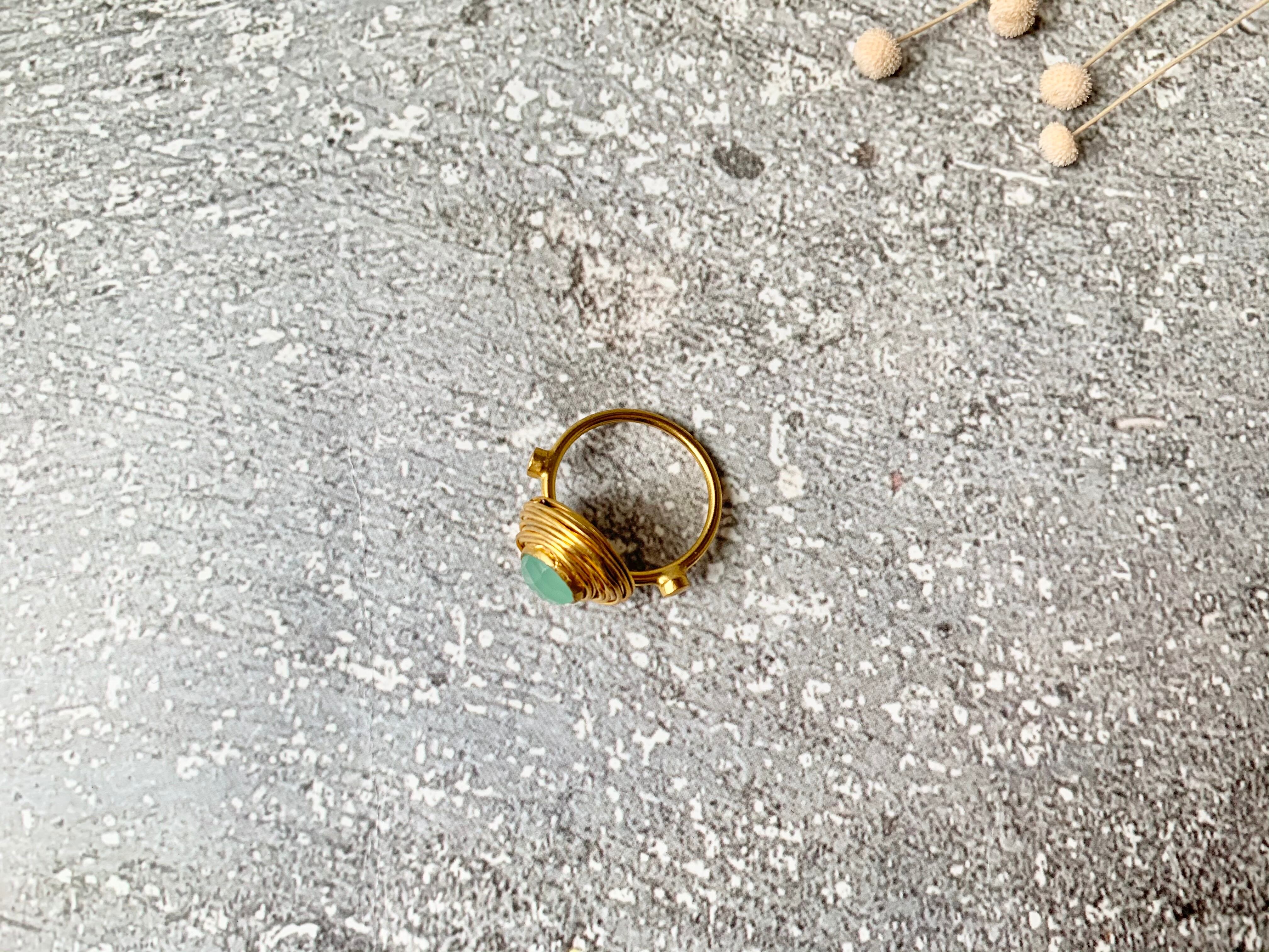 トルコ天然石リング3G