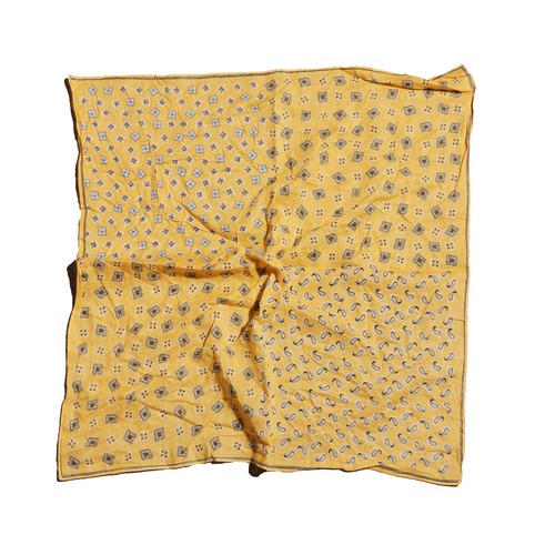 CazyPatternPaisley 90s YellowScarf