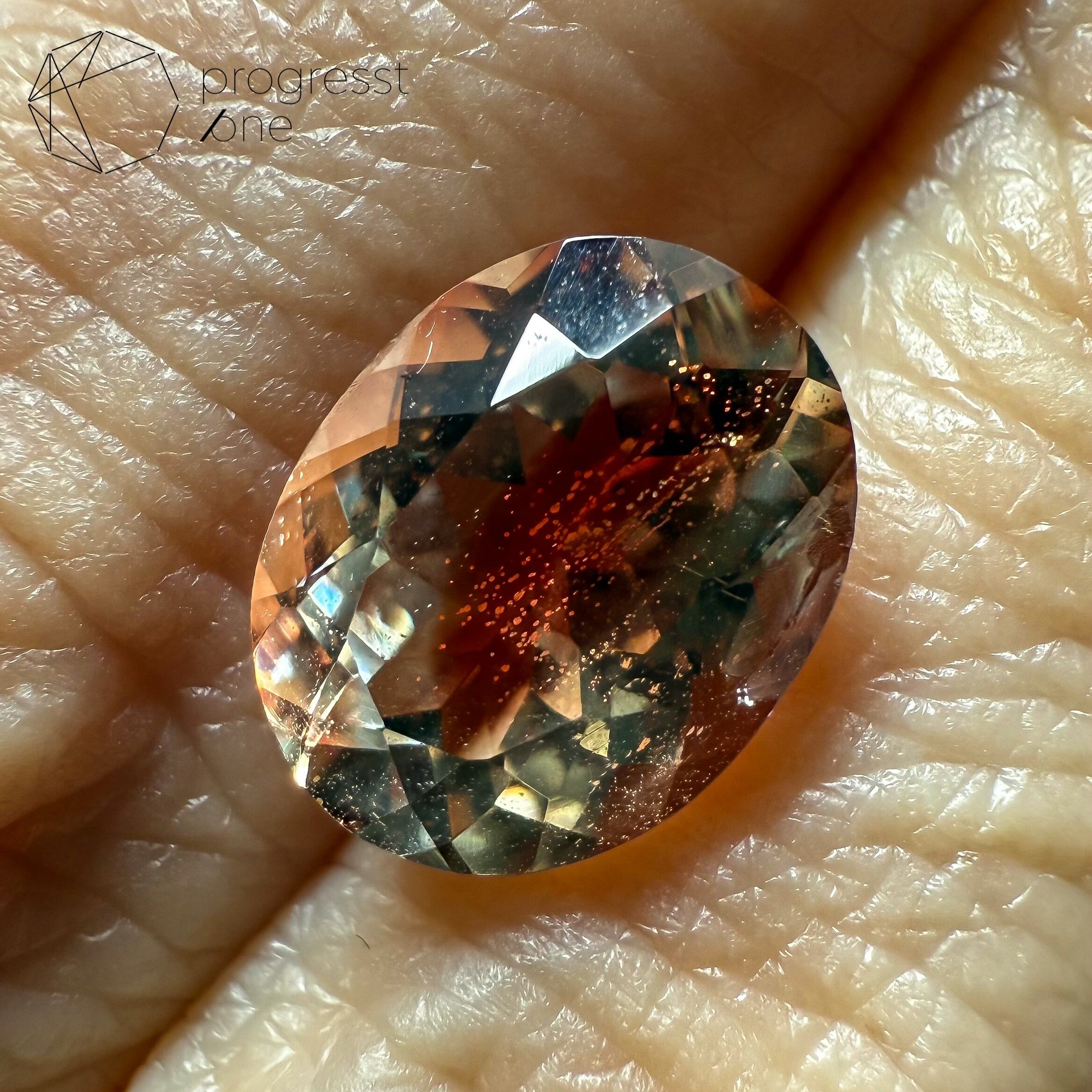 バイカラーオレゴンサンストーン2.39ct | progresstone