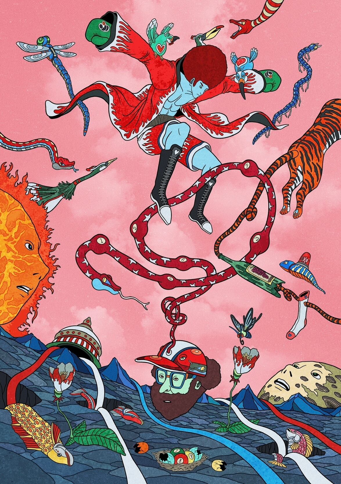 ジークレー版画「一緒に飛ぼうか」 | AYUMU SATO