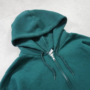 90s PRO SPIRIT full zip hoodie solid green 2XL