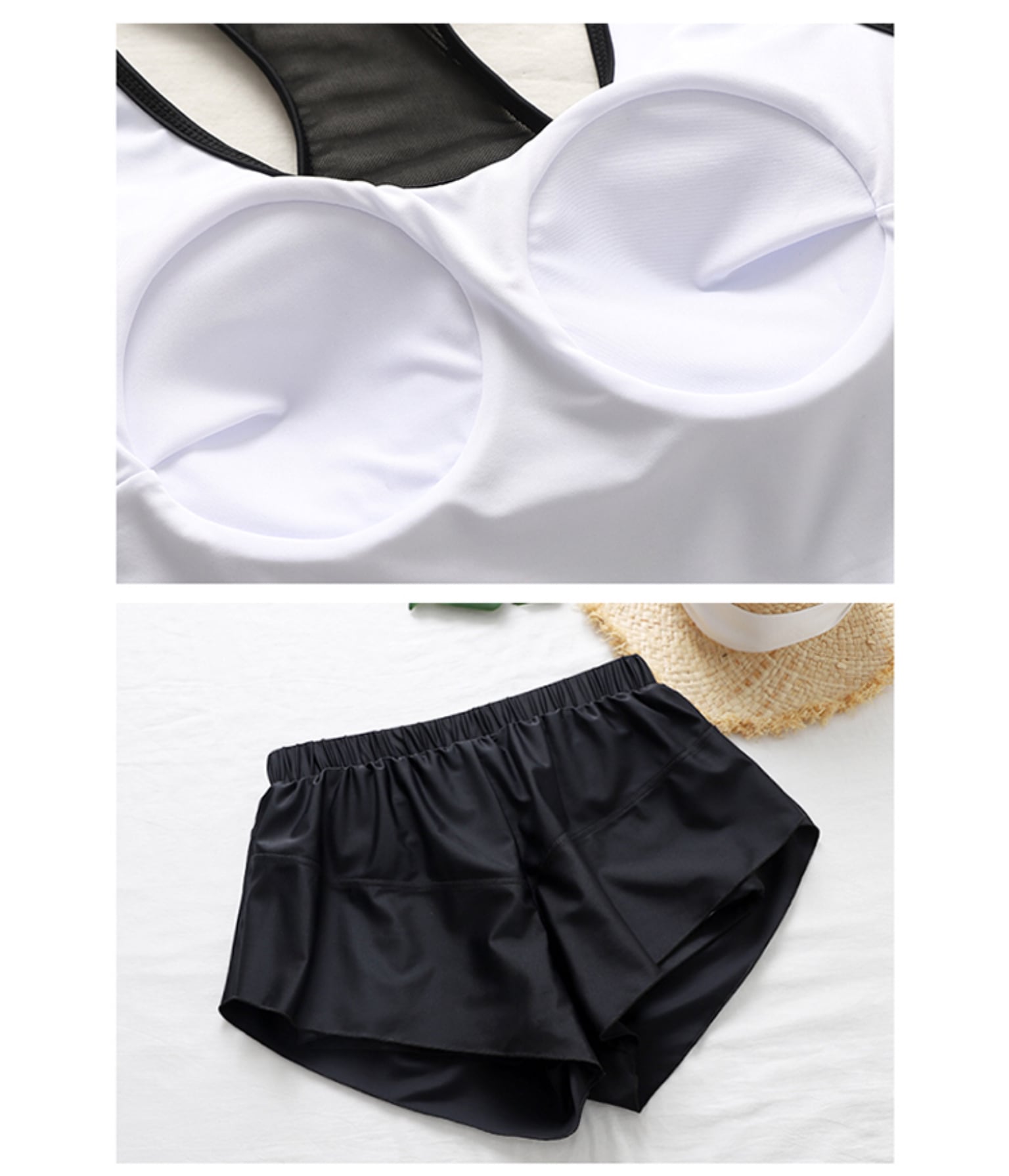 M137】レディース 水着 3点セット 体型カバー ビキニ ラッシュガード