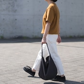 Cotton Hobo bag チャコール