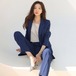 セットアップ パンツ レディース 大きいサイズ スーツ スーツスタイル 美シルエット 通勤 OL オフィス オフィスカジュアル コンサバ セットアップ パンツ レディース 大きいサイズ スーツ