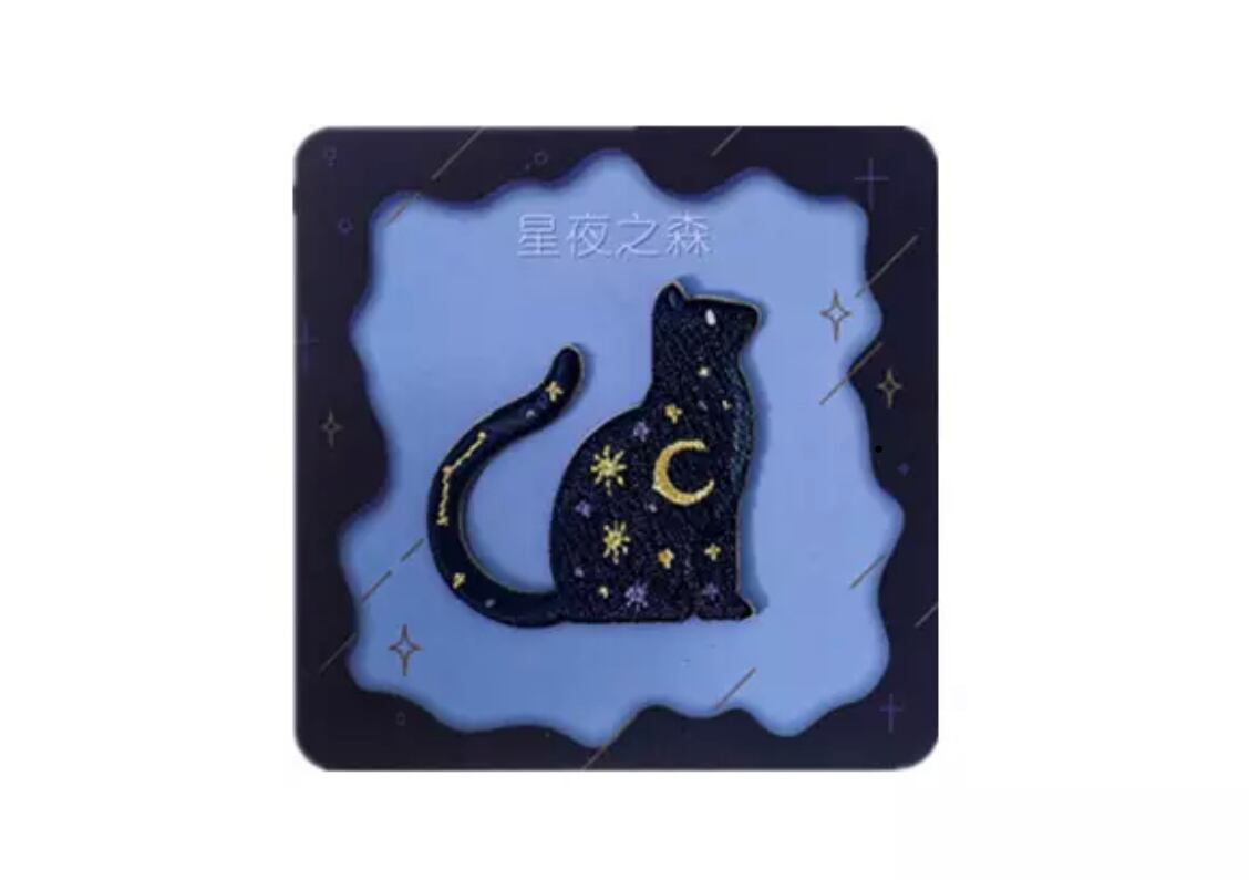 星猫アップリケ