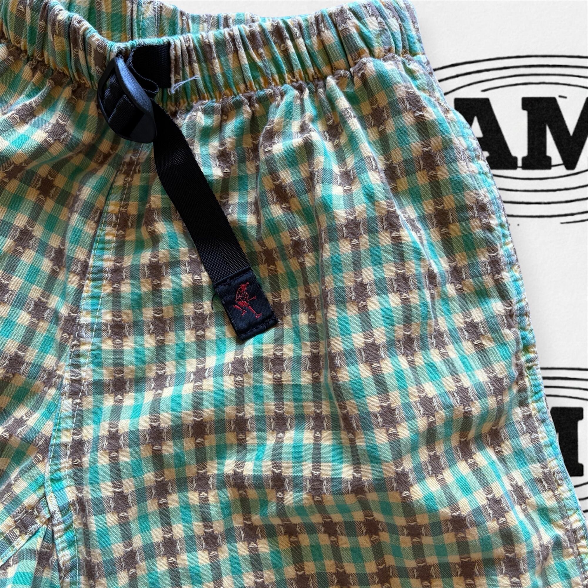 90's MADE IN USA / Gramicci Seersucker Cross Check Shorts | tamestore
