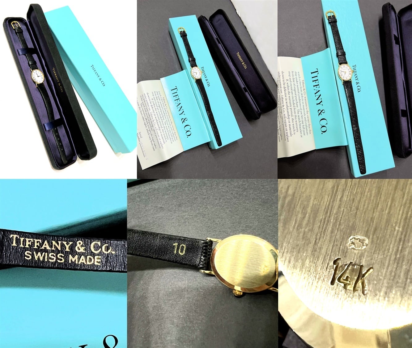 ティファニー　クオーツ【OH済】　純正ケース付 TIFFANY 保証書 ケース付き ティファニー クラシック オーバル 14K YG