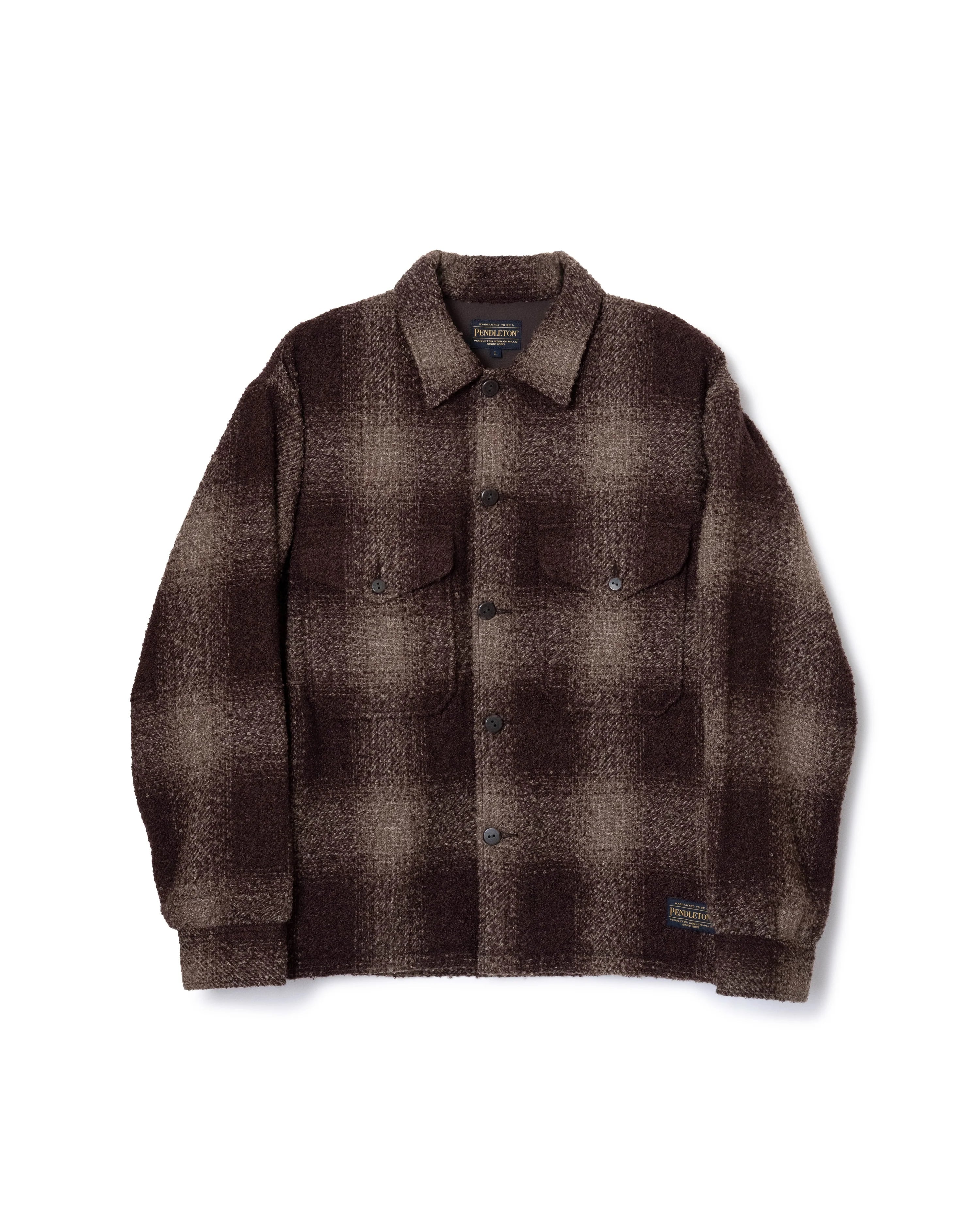 PENDLETON (ﾍﾟﾝﾄﾞﾙﾄﾝ) - CPO JACKET (CPOｼﾞｬｹｯﾄ) 13BROWN/BEIGE
