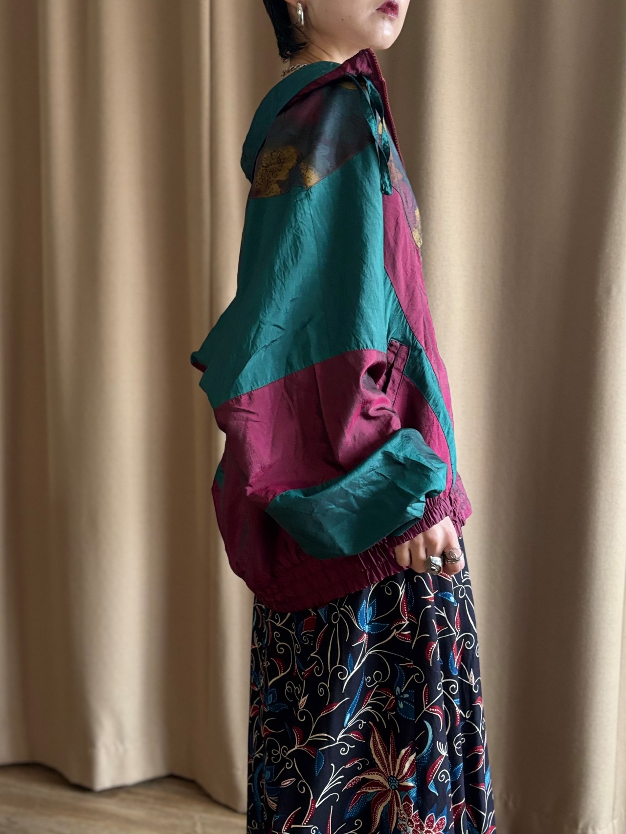 Dull color import nylon jacket-5171-3