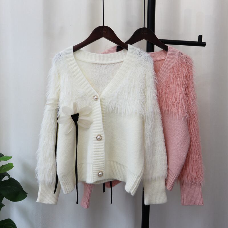 【outer】ファーニットカーデ M26080