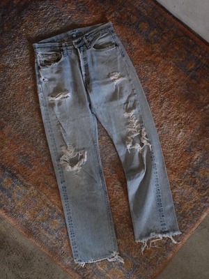 Used Levi's 501 Damage Denim Pants 66前期