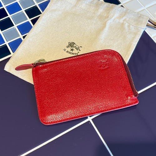 IL BISONTE/4540/L字ジップ財布(レッド)